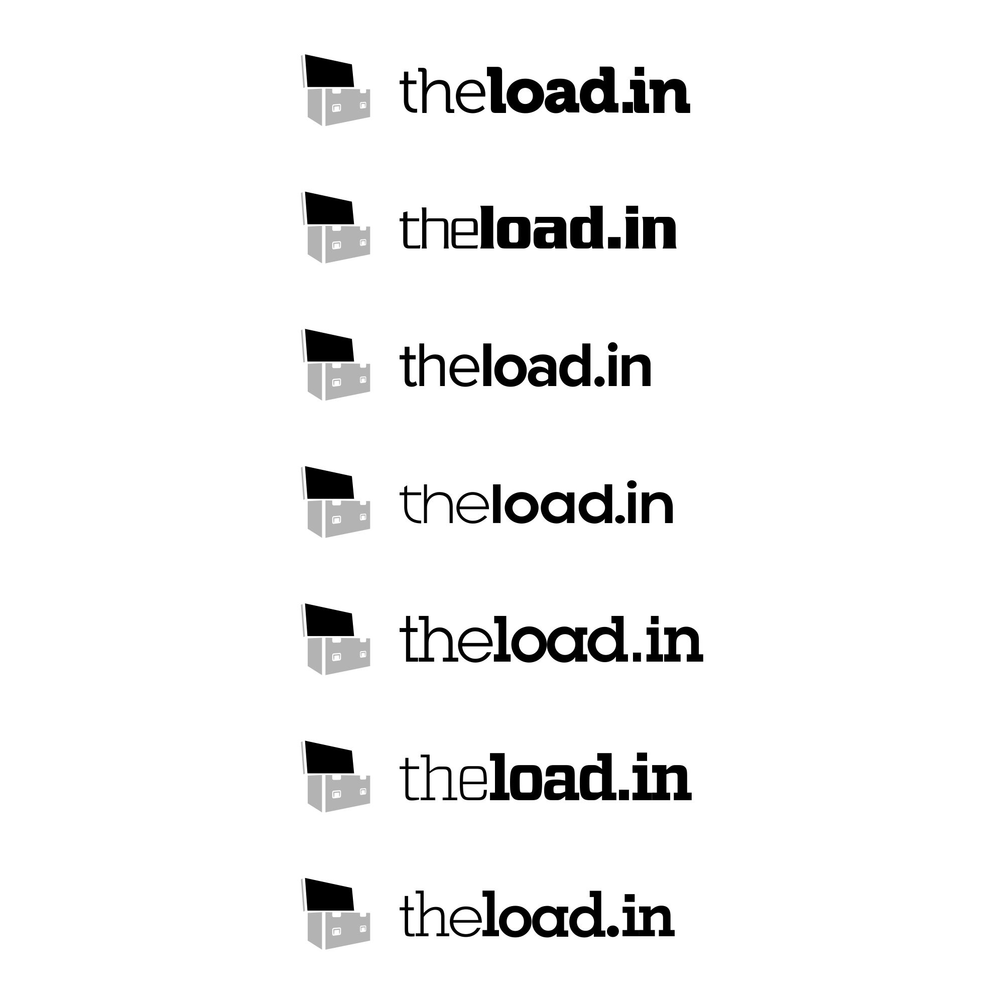 Early concepts for the Loadin logo
